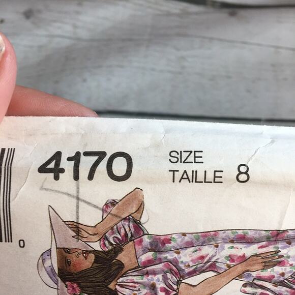 Vintage McCall's 4170 Wedding or Bride's Maids Dress Sewing Pattern 1989 Size 8 - Picture 5 of 12